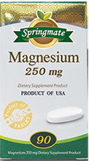 Springmate Magnesium 250mg 90เม็ด สปริงเมท แมกนีเซียม 